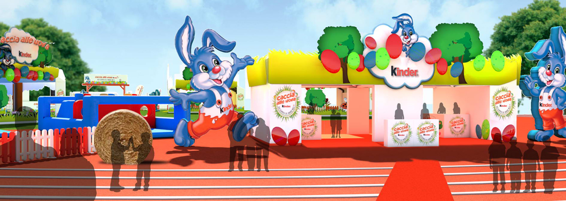 kinder caccia alle uova dalab evento eventually roma caracala 1